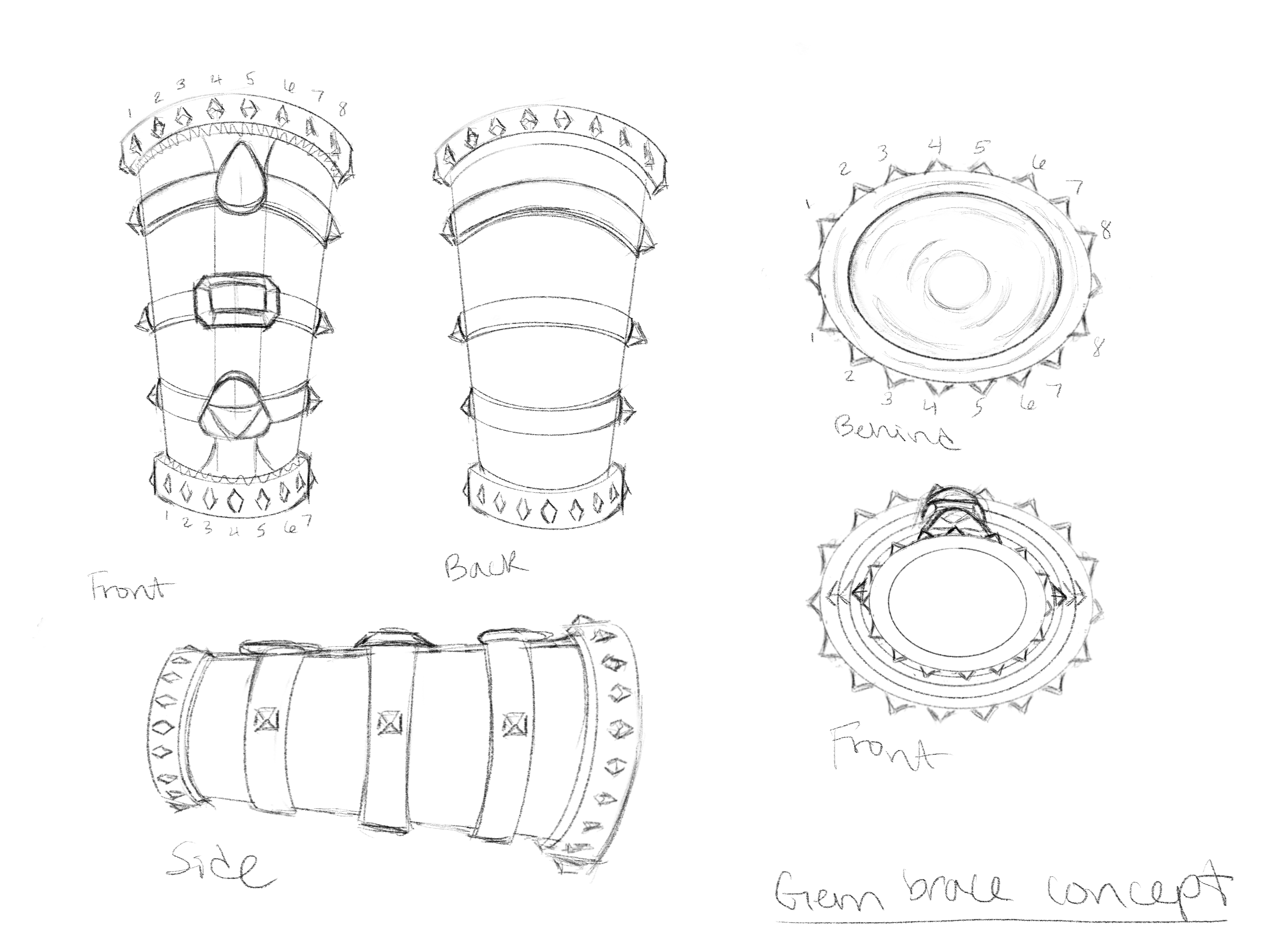 Revised Player Bracer Concept Sheet