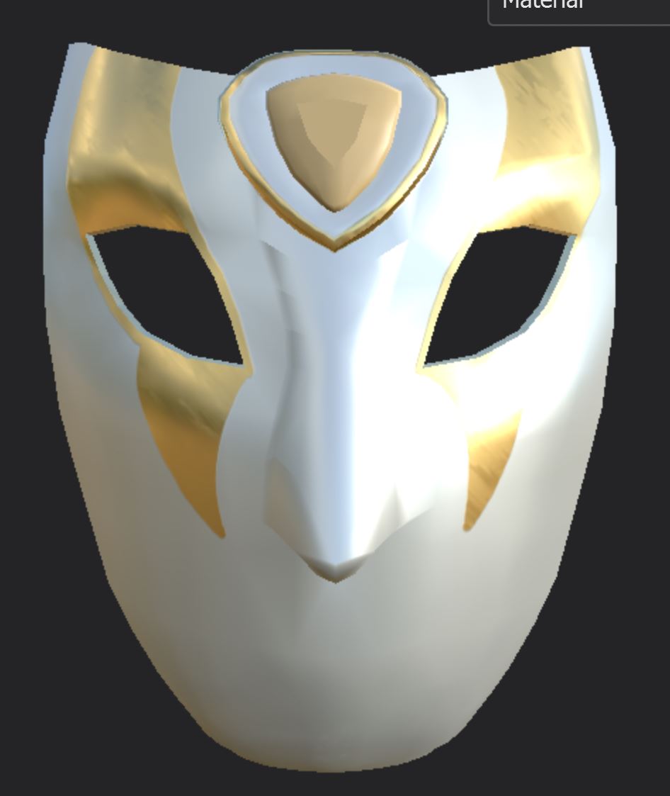 Player Mask Model Textured