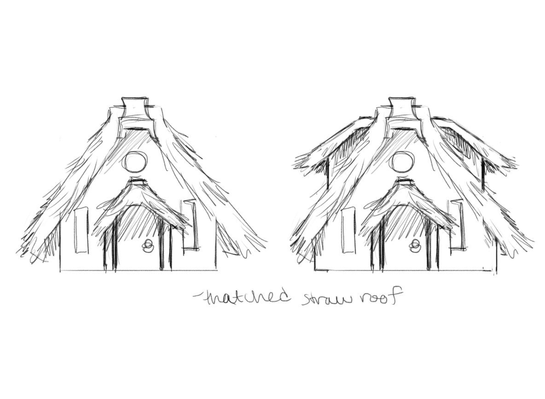 Straw Roof House Concept