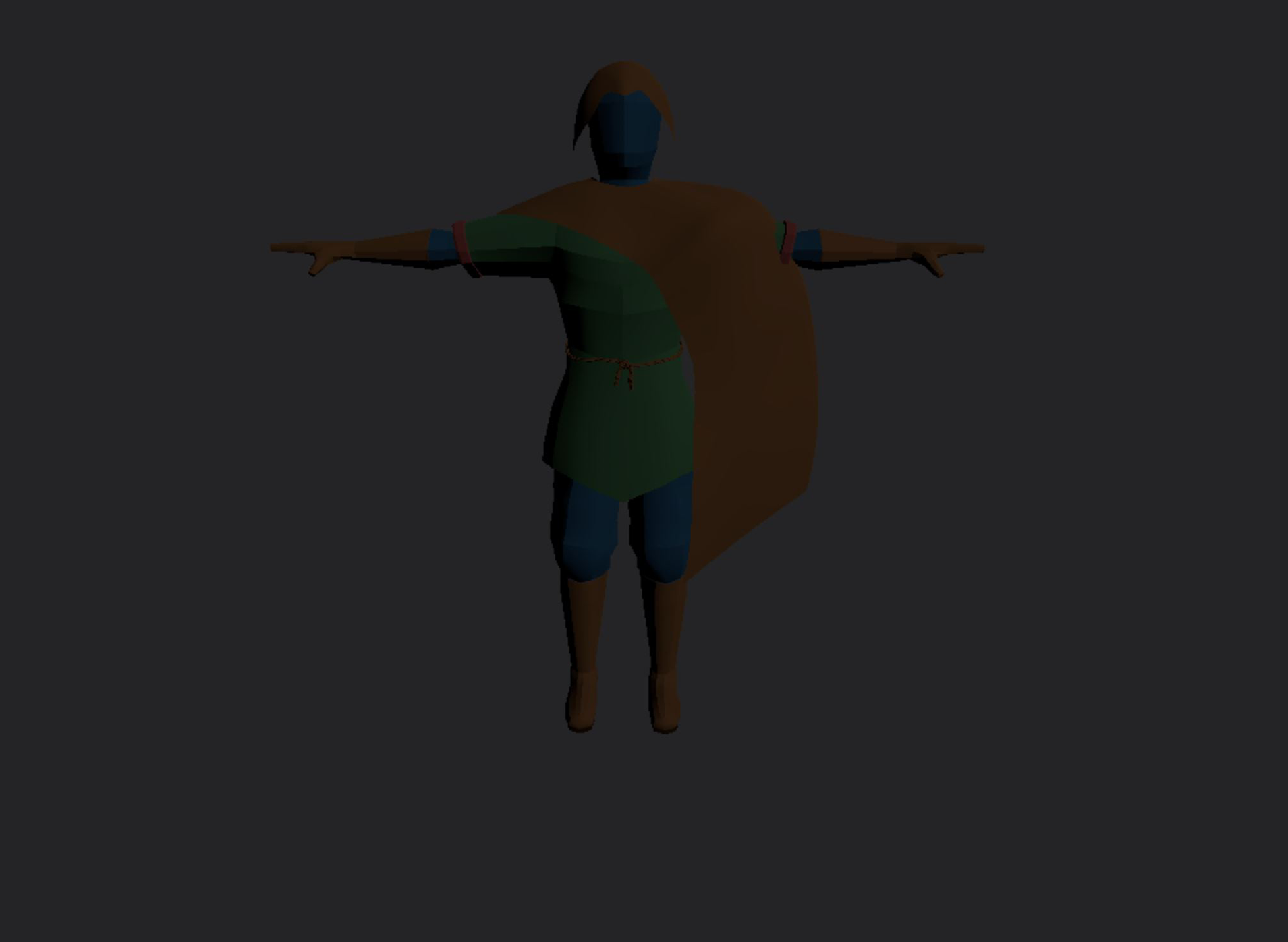 Updated Player Character Model with Rope Belt
