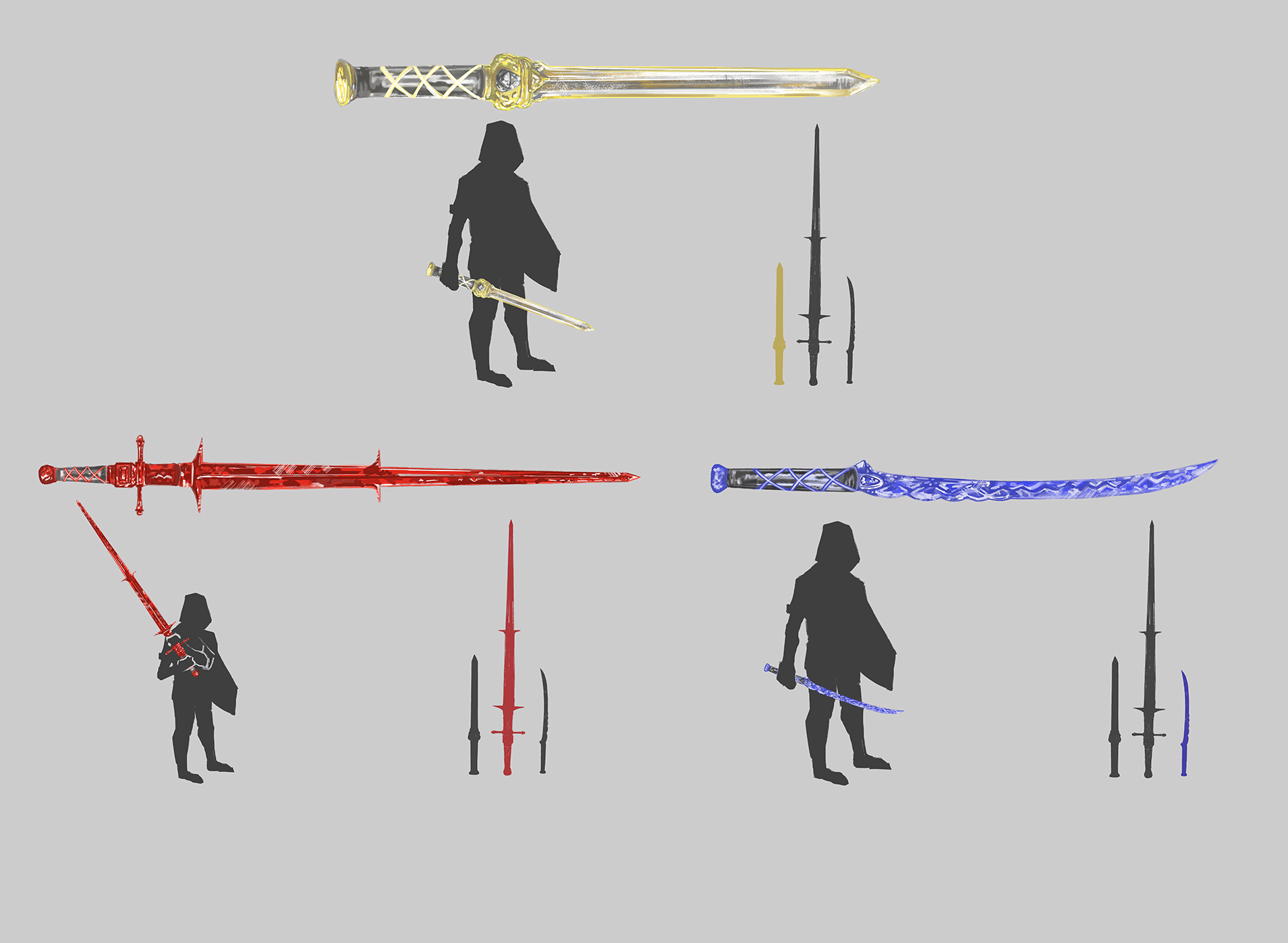 Updated Colored Sword Concepts