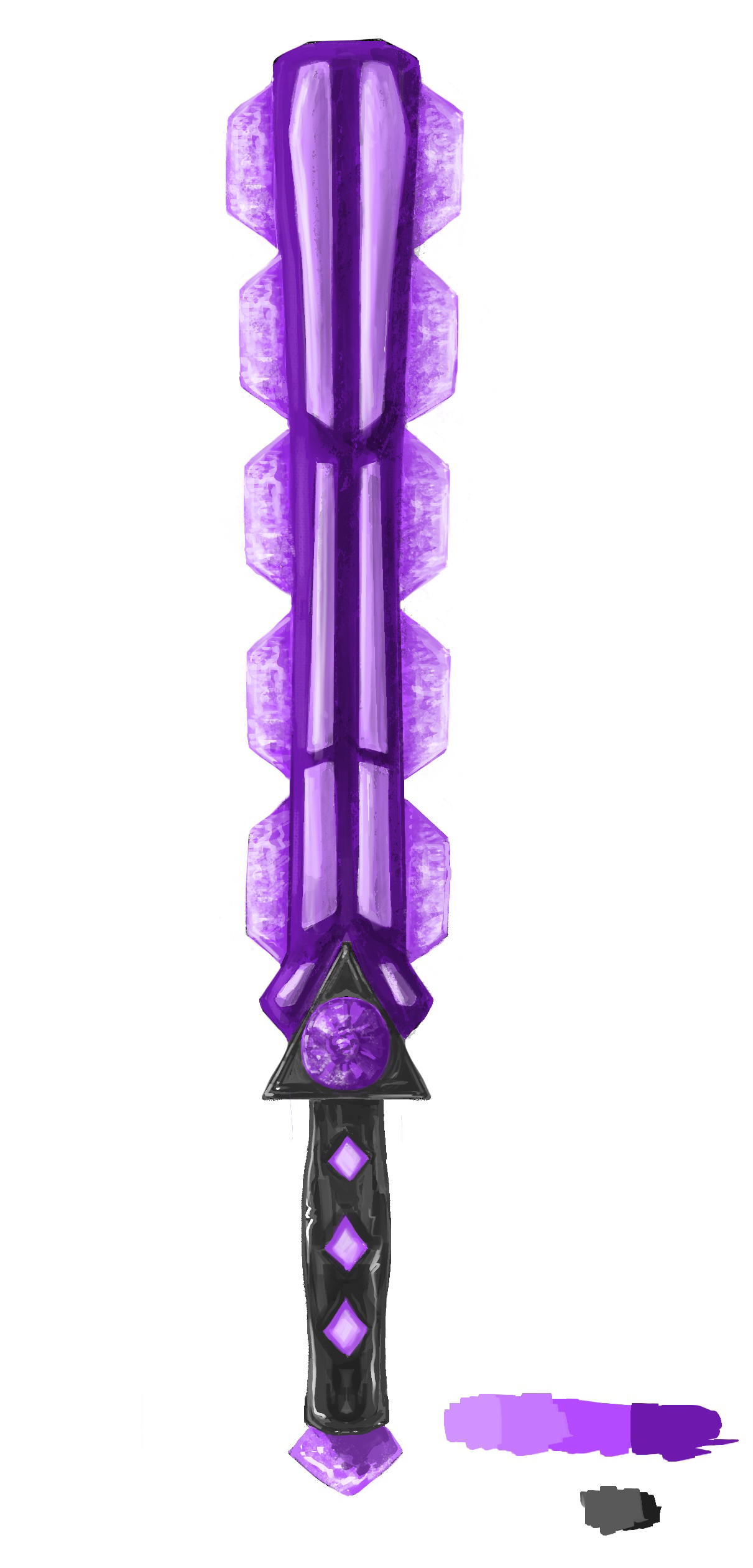 Painted Amethyst Sword Concept