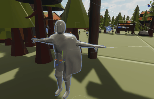 Initial Simulation Test of the Player Character's Cape