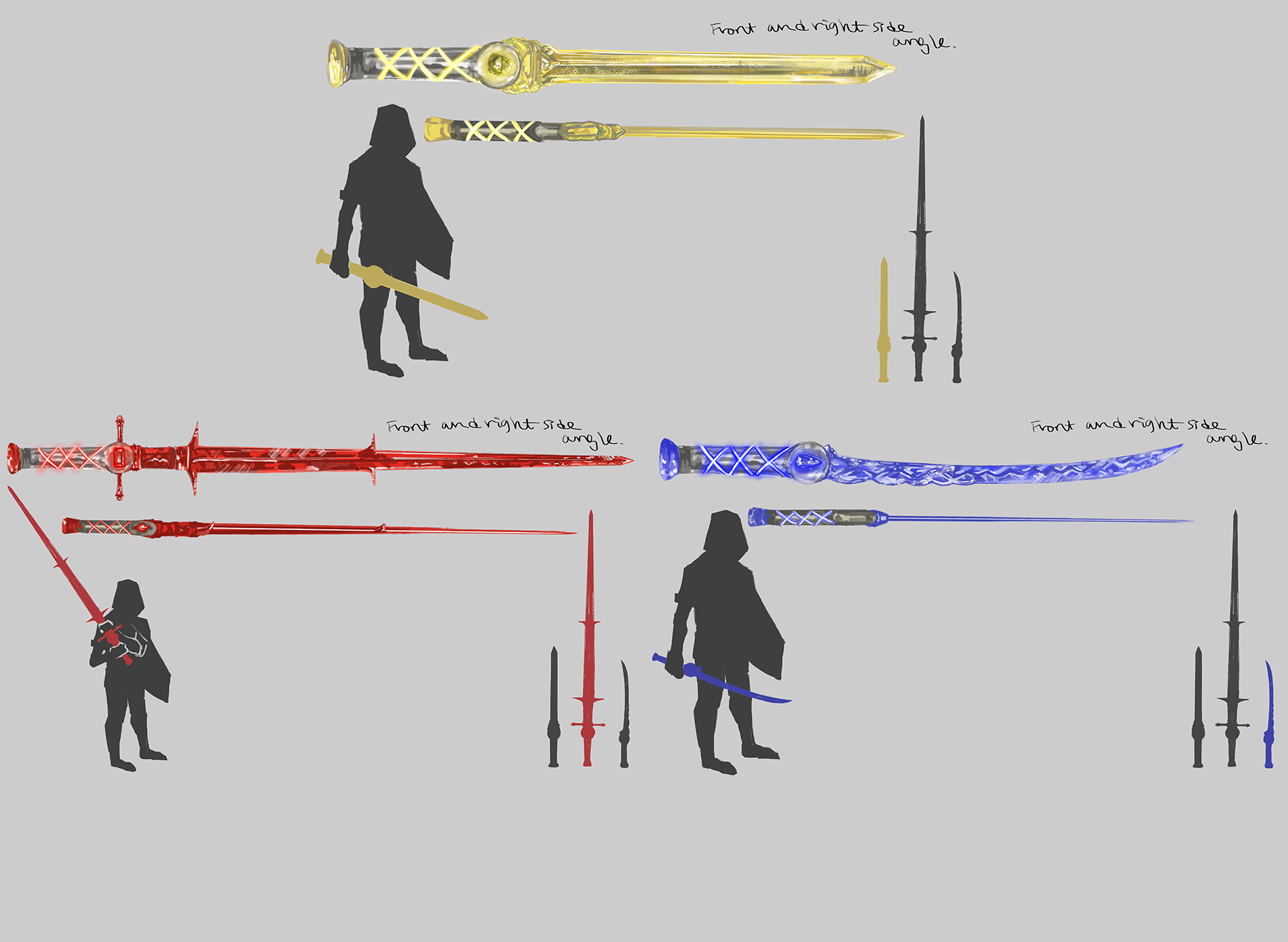 Updated Sword Concepts (from Multiple Angles)